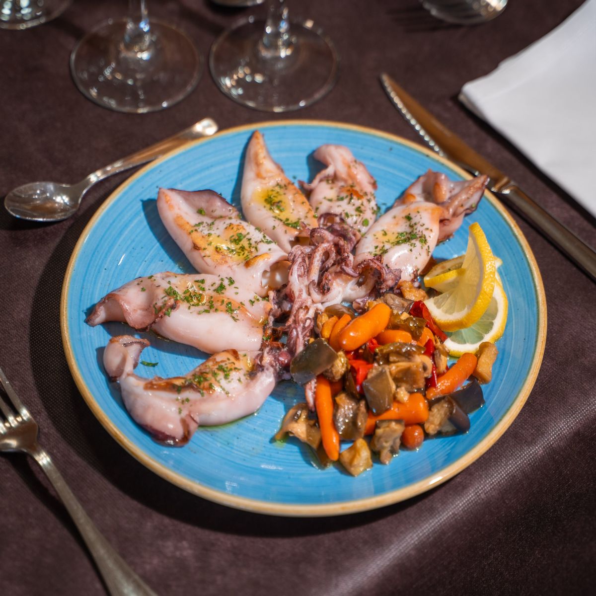 Hotel Rubielos - foto plato del restaurante